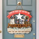 Dog Lovers,Funny - America 250th Even My Dog Are Waiting For - Personalized Custom Shaped Wood Sign
