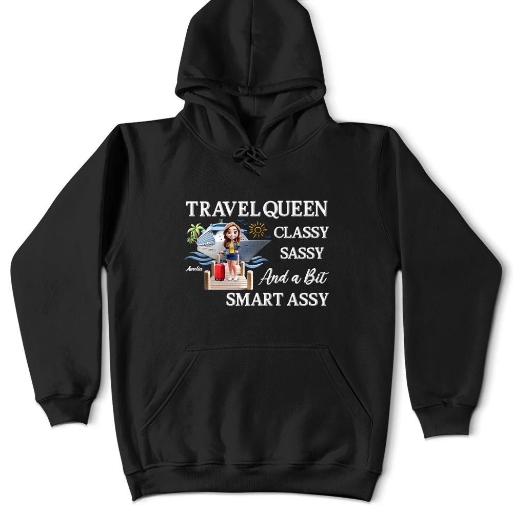 Travel,Cruising,Gift For Yourself,Gift For Women,Funny - Cruise Queen Classy Sassy - Personalized T Shirt