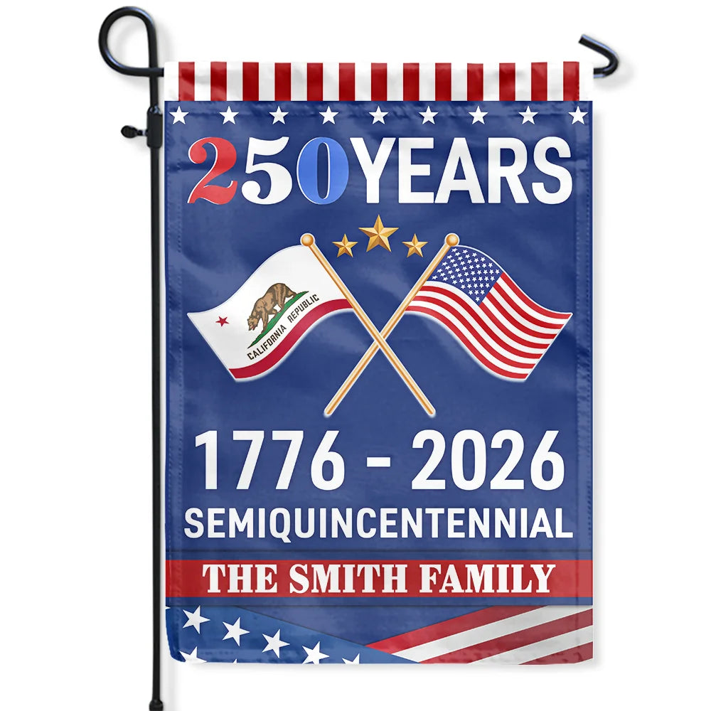 America 250th Anniversary US Semiquincentennial States - Personalized Flag