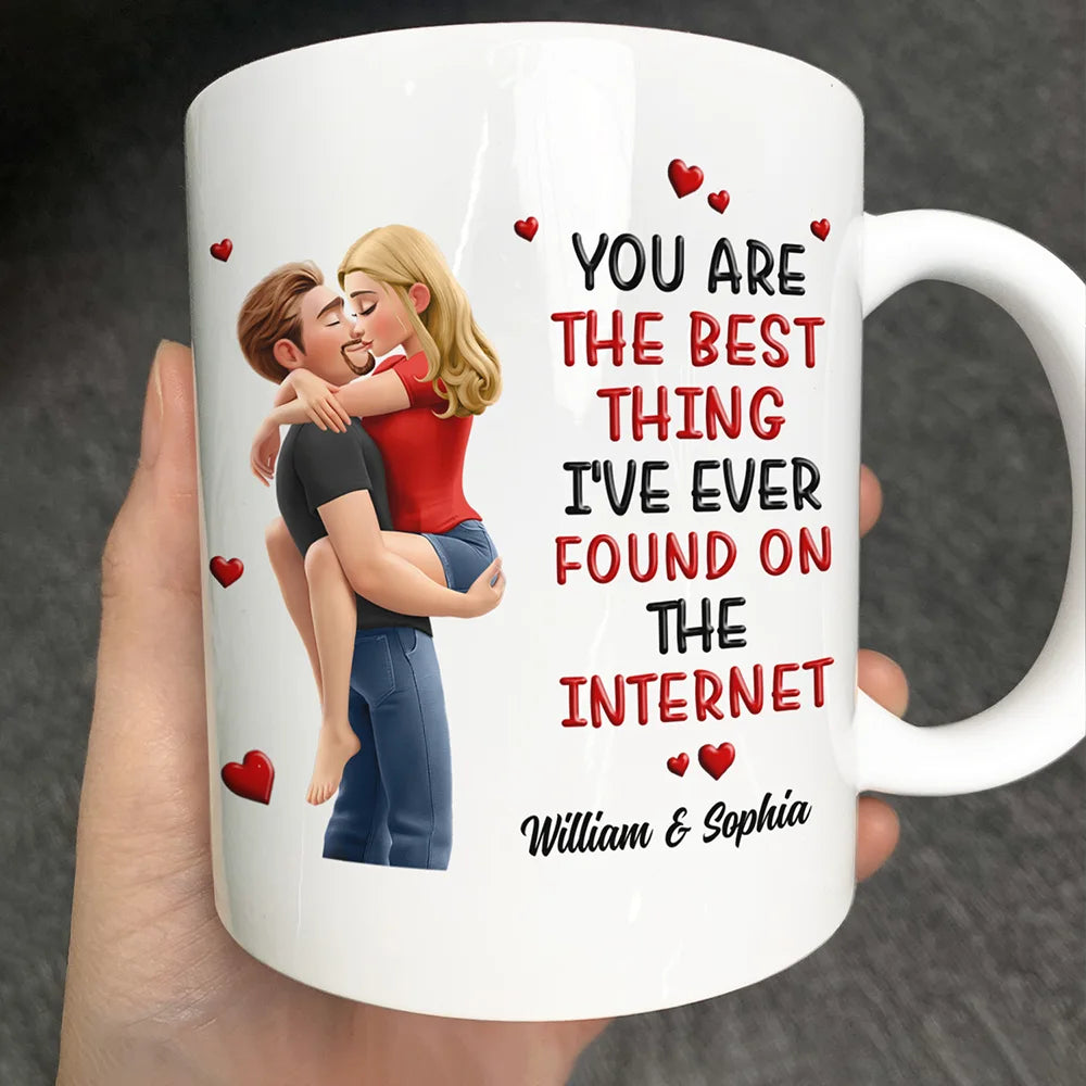 Kissing Couple 3D Best Thing Found On The Internet - Personalized Mug
