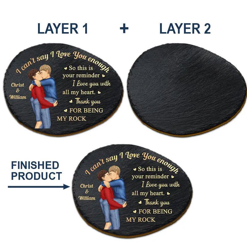 Gift For Couples,Gift For Husband,Gift For Wife,Gift For Boyfriend,Gift For Girlfriend,Love - I Can't Say I Love You Enough So This Is Your Reminder - Personalized Custom Shaped Car Visor Clip