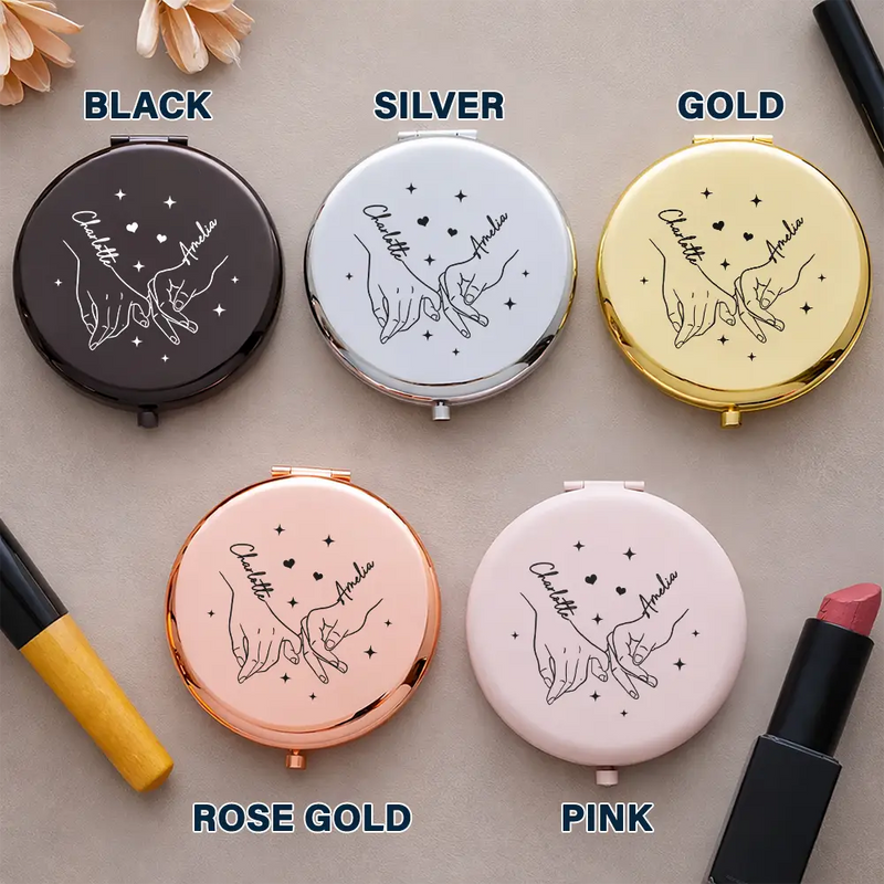 Gift For Daughter, Mom - Daughters (Adult), Happy - To My Daughter Hope You See What I See - Personalized Compact Mirror