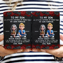 Gift For Mother,Mom,Daughters (Adult),Sons,Happy - My Daughter Son Forever - Personalized White Edge-to-Edge Mug