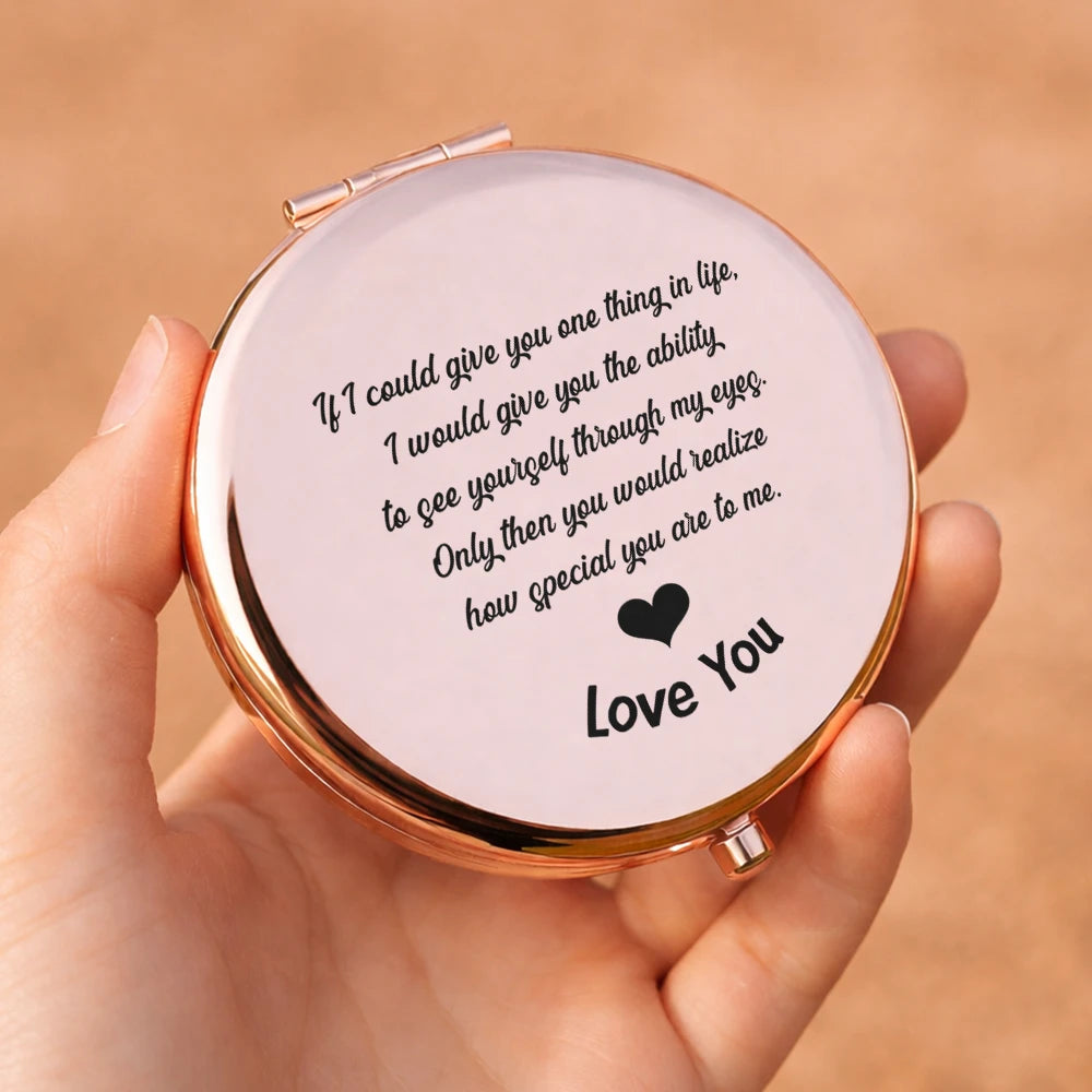 Mom - Daughters (Adult), Gift For Daughter, Gift For Mother, Happy - Mother Daughter How Special You Are To Me - Personalized Compact Mirror