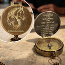 Gift For Couples, Gift For Husband, Gift For Wife, Gift For Boyfriend, Love - I Love You Then I Love You Still - Personalized Engraved Brass Compass