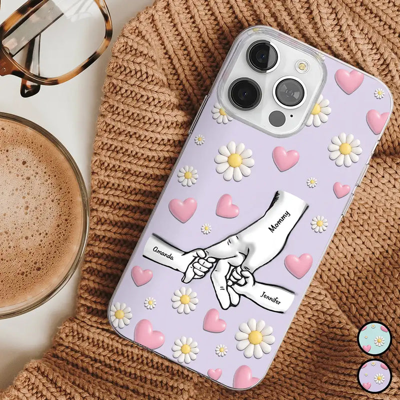 Gift For Mother, Gift For Grandma, Happy, Mom - Children - Mom We Love You - Personalized Clear Phone Case