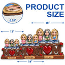Gift For Mother,Mom - Children,Happy - Mother & Children We Love You - Personalized Custom Shaped Wood Sign