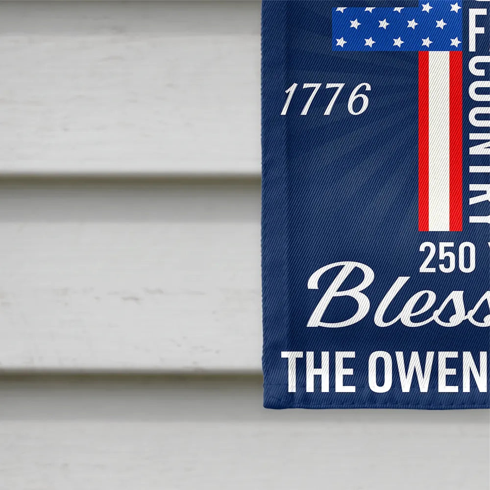 America 250th,Independence Day,Christian - America God Family Country 250 Years Of Blessing - Personalized Flag