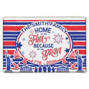 Gift For Couples,Gift For Husband,Gift For Wife,Gift For Boyfriend,Gift For Girlfriend,Parents,Gift For Yourself,Gift For Women,Gift For Men,Gift For Mother,Gift For Father,Gift For Daughter,Gift For Son,Family,Independence Day,America 250th,Happy - America 250 Home Of The Free - Personalized Doormat