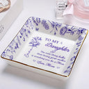 Gift For Daughter, Mom - Daughters (Adult), Gift For Mother, Happy - The Only Thing Better Than Being Your Mom Toile Birth Month Flower - Personalized Ring Dish