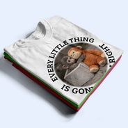 Punch Monkey,Gift For Yourself,Love,Gift For Bestie,Gift For Women,Gift For Men - Every Little Thing Is Gonna Be Alright - Personalized T Shirt