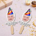 Gift For Women,Gift For Men,Gift For Grandma,Gift For Father,Gift For Grandpa,Gift For Mother,Funny,Photo - Custom Photo Funny Happy Retirement - Personalized Handheld Fan