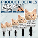 Happy,Love,Gift For Bestie,Gift For Couples,Pet Lovers,Pet Mom,Pet Dad,Pet Couple,Photo - Custom Photo Pet Mom Dad Is Getting Married - Personalized Handheld Fan