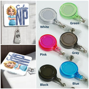 Nurse,Gift For Women,Gift For Men,Happy,Gift For Yourself,Vector - Nurse Life Job Title - Personalized Badge Reel