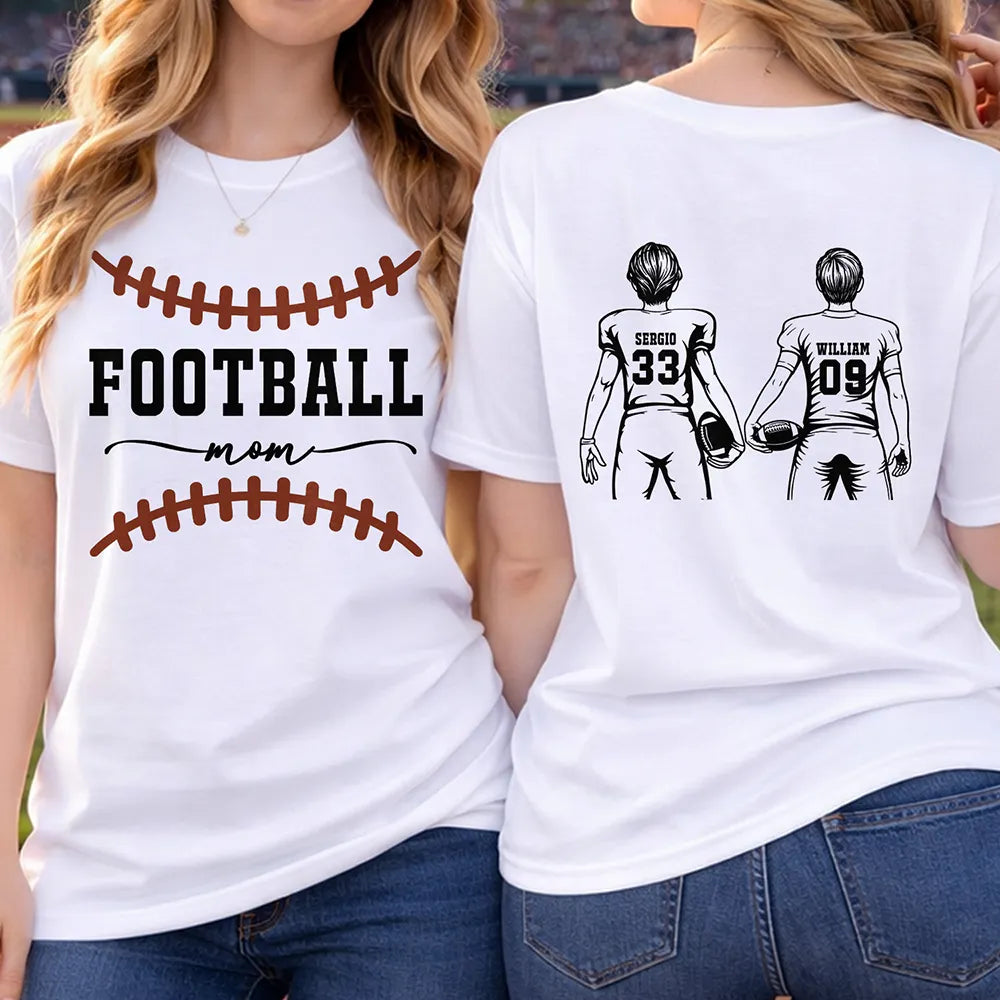Sport Mom,Sport Dad,Gift For Mother,Gift For Father,Happy,Football - American Football Mom - Personalized T Shirt