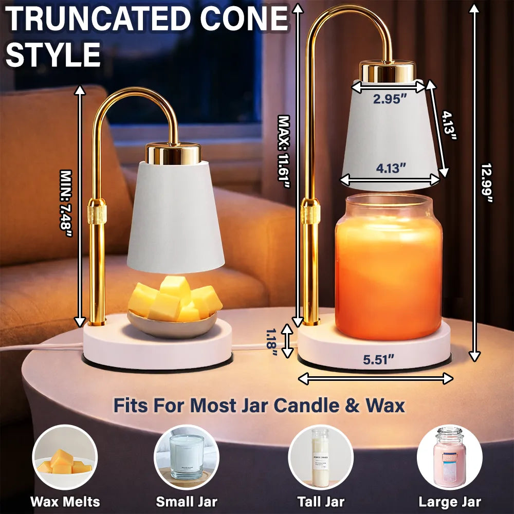 Happy,Gift For Grandma,Love - In Grandma's Garden Love Grows Here - Personalized Candle Warmer Lamp