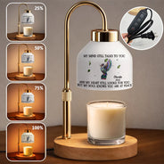Memorial,Gift For Father,Gift For Mother,Sad,Family - Memorial My Mind Still Talks To You - Personalized Candle Warmer Lamp
