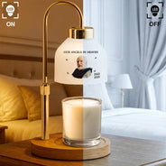 Custom Photo,Memorial,Gift For Mother,Gift For Father,Family,Sad - Custom Photo My Mind Still Talks To You - Personalized Candle Warmer Lamp