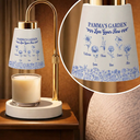 Gift For Grandma,Grandma - Grandkids,Happy - Grandma's Garden Love Grows Here Toile Pattern - Personalized Candle Warmer Lamp