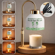Gift For Grandma,Grandma - Grandkids,Happy - Grandma's Garden Love Grows Here Toile Pattern - Personalized Candle Warmer Lamp