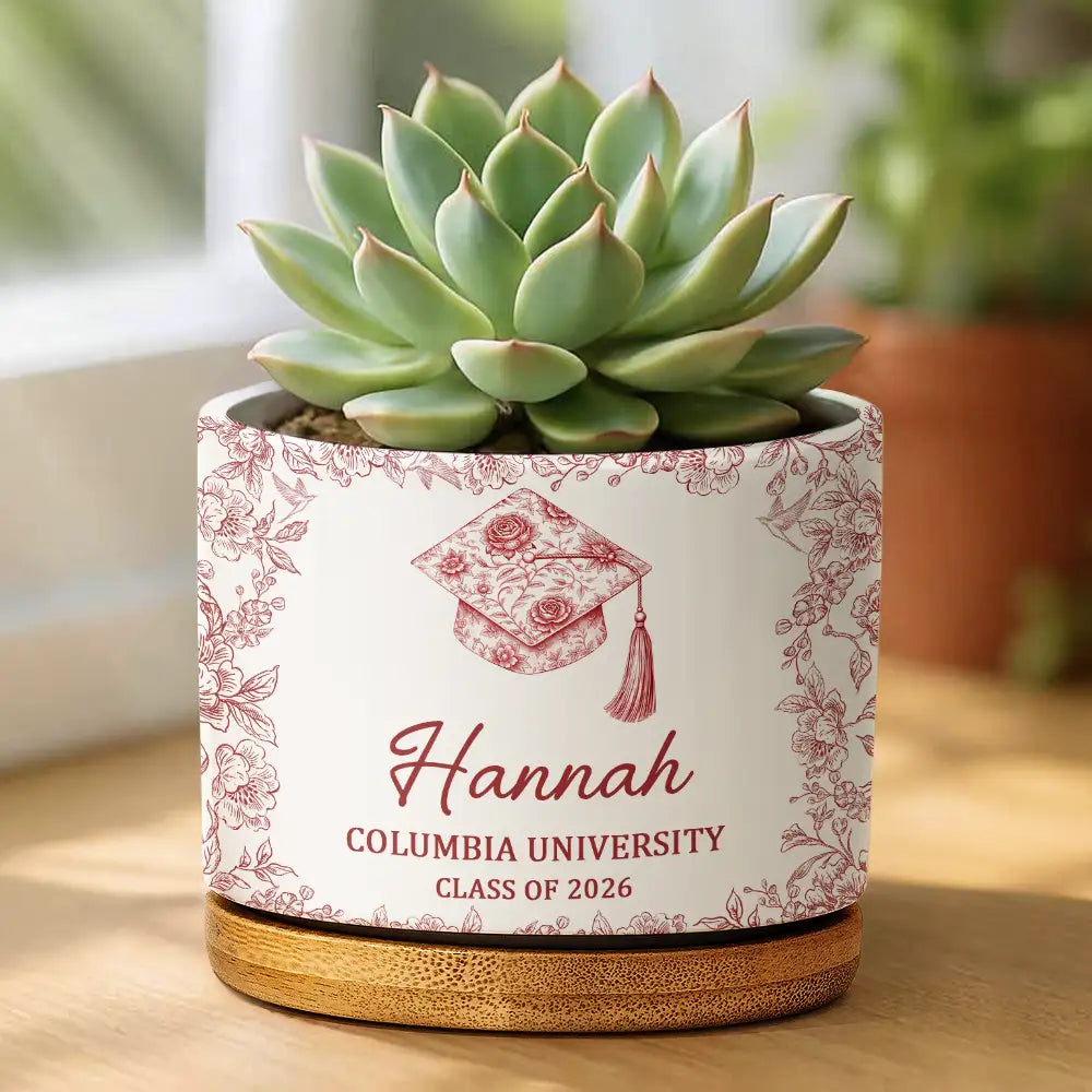 Graduation,Happy - Congrats Graduation - Personalized Ceramic Plant Pot