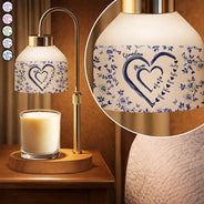 Gift For Grandma,Grandma - Grandkids,Happy - Mom Grandma Sweethearts Toile Pattern - Personalized Candle Warmer Lamp