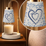 Gift For Grandma,Grandma - Grandkids,Happy - Mom Grandma Sweethearts Toile Pattern - Personalized Candle Warmer Lamp