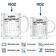 Retirement,Gift For Yourself,Summer,Beach,Funny - Calendar The Legend Has Retired 3D - Personalized Mug