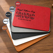 Gift For Father,Gift For Grandpa,Grandpa - Grandkids,Proud - Forget Father's Day We Love You Everyday - Personalized Leather Charging Mat