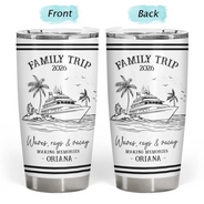 Gift For Bestie,Family,Summer,Happy,Top Market,Humorous - Girls Trip A Lot Of Laughter & Memories - Personalized Tumbler