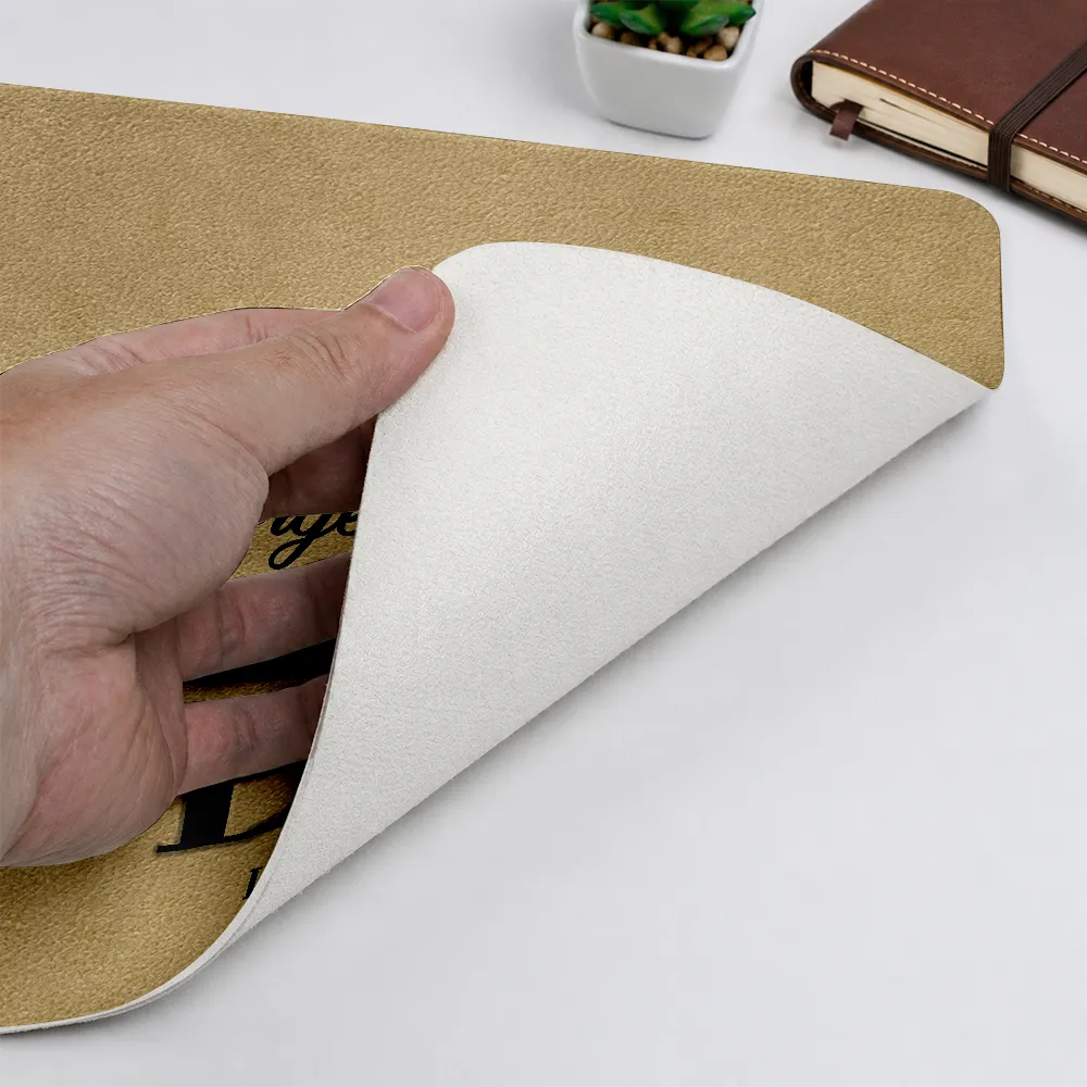 Gift For Father,Dad - Children,Non-Eng,Special Font,Humorous - Forget Father's Day We Love You Everyday - Personalized Leather Desk Mat