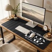 Gift For Father,Dad - Children,Non-Eng,Special Font,Humorous - Forget Father's Day We Love You Everyday - Personalized Leather Desk Mat
