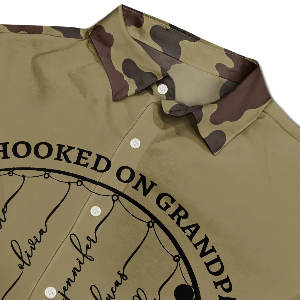Gift For Father,Fishing,Summer,Proud,Icon - Reel Cool Dad Grandpa - Personalized Hawaiian Shirt