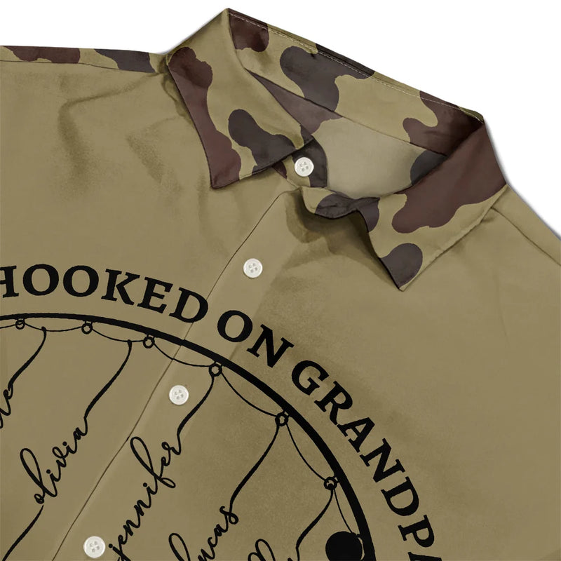 Gift For Father,Fishing,Summer,Proud,Icon - Reel Cool Dad Grandpa - Personalized Hawaiian Shirt