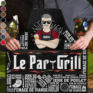 Gift For Husband,Gift For Boyfriend,Gift For Yourself,Gift For Men,Gift For Grandpa,Grandpa's Hobby,Gift For Father,Dad's Hobby,Grilling,French,Non-Eng,Vector,Playful - Le Par-Grill - Tablier Personnalisé