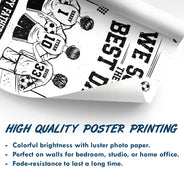Sport Dad,Football (Soccer),Gift For Father,Top Market,Non-Eng,Vector,Proud - We Scored The Best Dad - Personalized Poster