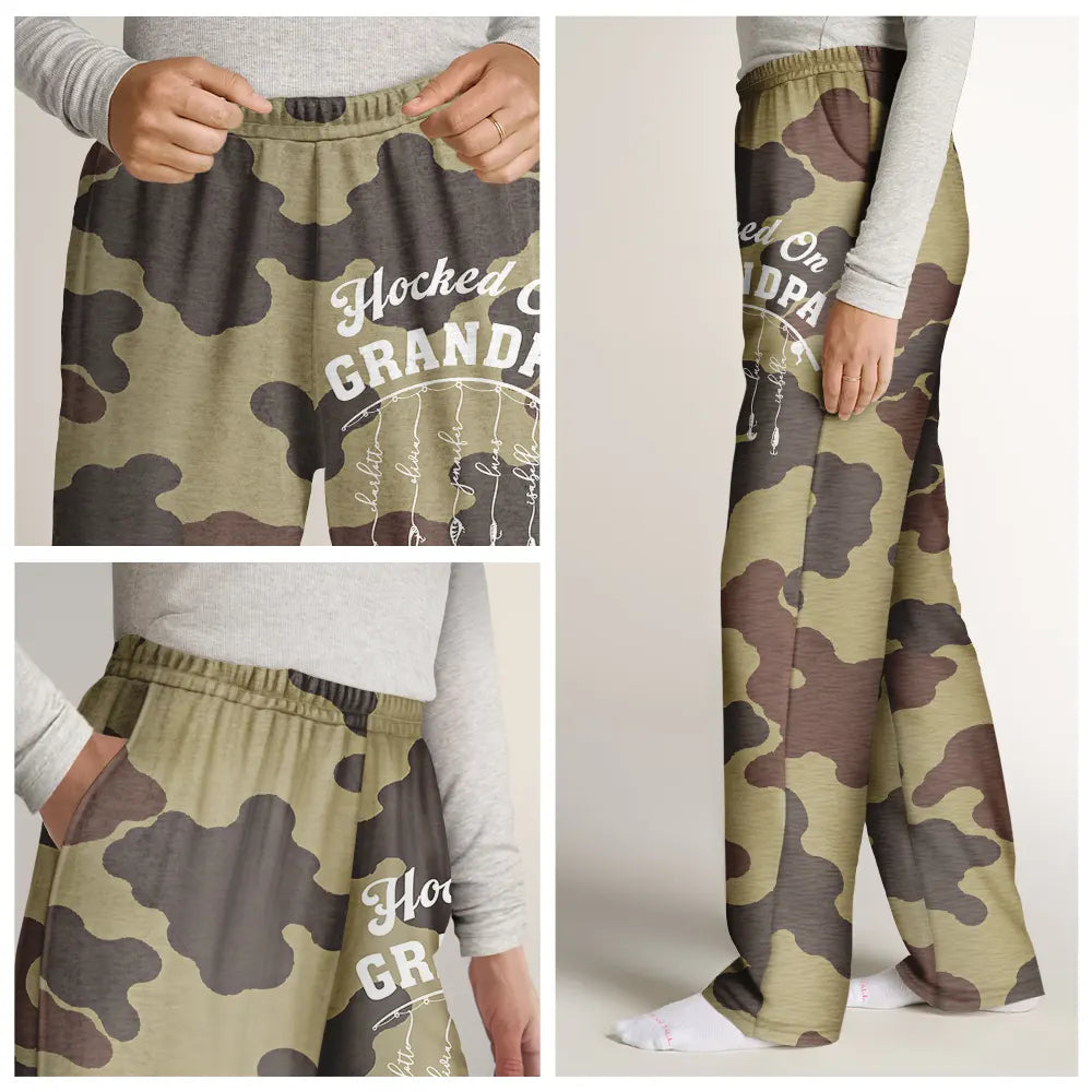 Gift For Father,Fishing,Summer,Proud,Icon - Reel Cool Dad Grandpa - Personalized Sweatpants