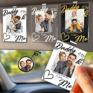Gift For Father,Custom Photo,Top Market,Adorable,Dynamic Photo - Custom Photo Drive Safe Daddy I Love You - Personalized Custom Shaped Acrylic Car Visor Clip