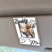 Gift For Father,Custom Photo,Top Market,Adorable,Dynamic Photo - Custom Photo Drive Safe Daddy I Love You - Personalized Custom Shaped Acrylic Car Visor Clip