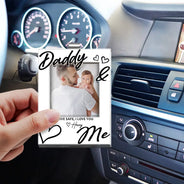 Gift For Father,Custom Photo,Top Market,Adorable,Dynamic Photo - Custom Photo Drive Safe Daddy I Love You - Personalized Custom Shaped Acrylic Car Visor Clip