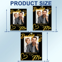 Custom Photo,Top Market,Adorable,Dynamic Photo - Custom Photo Drive Safe Daddy I Love You - Personalized Acrylic Car Hanger