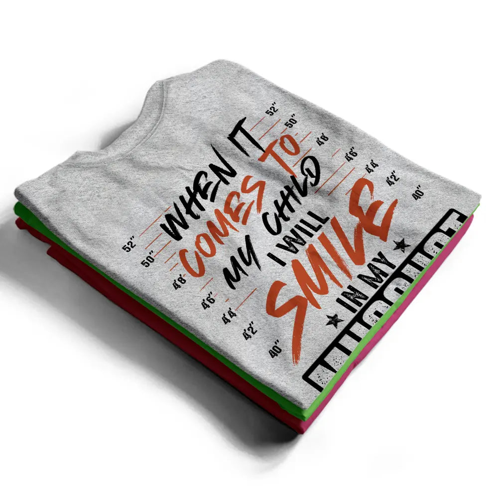 Gift For Father,Top Market,Humorous,Custom Text - I Will Smile In My Mugshot - Personalized T Shirt
