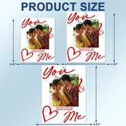 Custom Photo,Gift For Couples,Romantic,Dynamic Photo - Custom Photo You & Me Drive Safe Handsome - Personalized Acrylic Car Hanger
