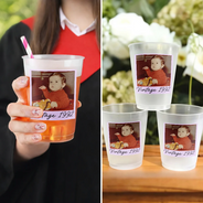 Custom Photo,Top Market,Gift For Yourself,Humorous,Dynamic Photo - Custom Photo Vintage Photo Birthday Party - Personalized Frosted Cups