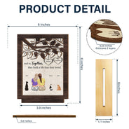Pet Lovers Together They Built - Gift For Couples - Personalized Custom Shaped 2-Layered Wooden Plaque