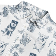 Custom Photo, Art Design, Summer, Pet Lovers, Playful, Photo - Pencil Sketch - Remove BG - Custom Photo Pencil Sketch Portrait Pet Mom Pet Dad - Personalized Hawaiian Shirt