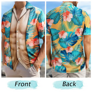 Summer,Gift For Men,Gift For Yourself,Humorous,Icon - Funny Hairy Muscle Body Summer Vibe - Personalized Hawaiian Shirt