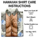 Summer,Gift For Men,Gift For Yourself,Humorous,Icon - Funny Hairy Muscle Body Summer Vibe - Personalized Hawaiian Shirt
