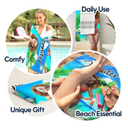 Art Design,Humorous,Gift For Men,Gift For Yourself,Summer,Photo - Swimwear 3D Effect - Custom Photo 3D Swimsuit Funny On Beach - Personalized Beach Towel