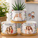 Art Design,Sentimental,Gift For Bestie,Summer,Photo - Semi Realistic Portrait - Custom Photo Semi Realistic Portrait Besties Forever - Personalized Plant Pot